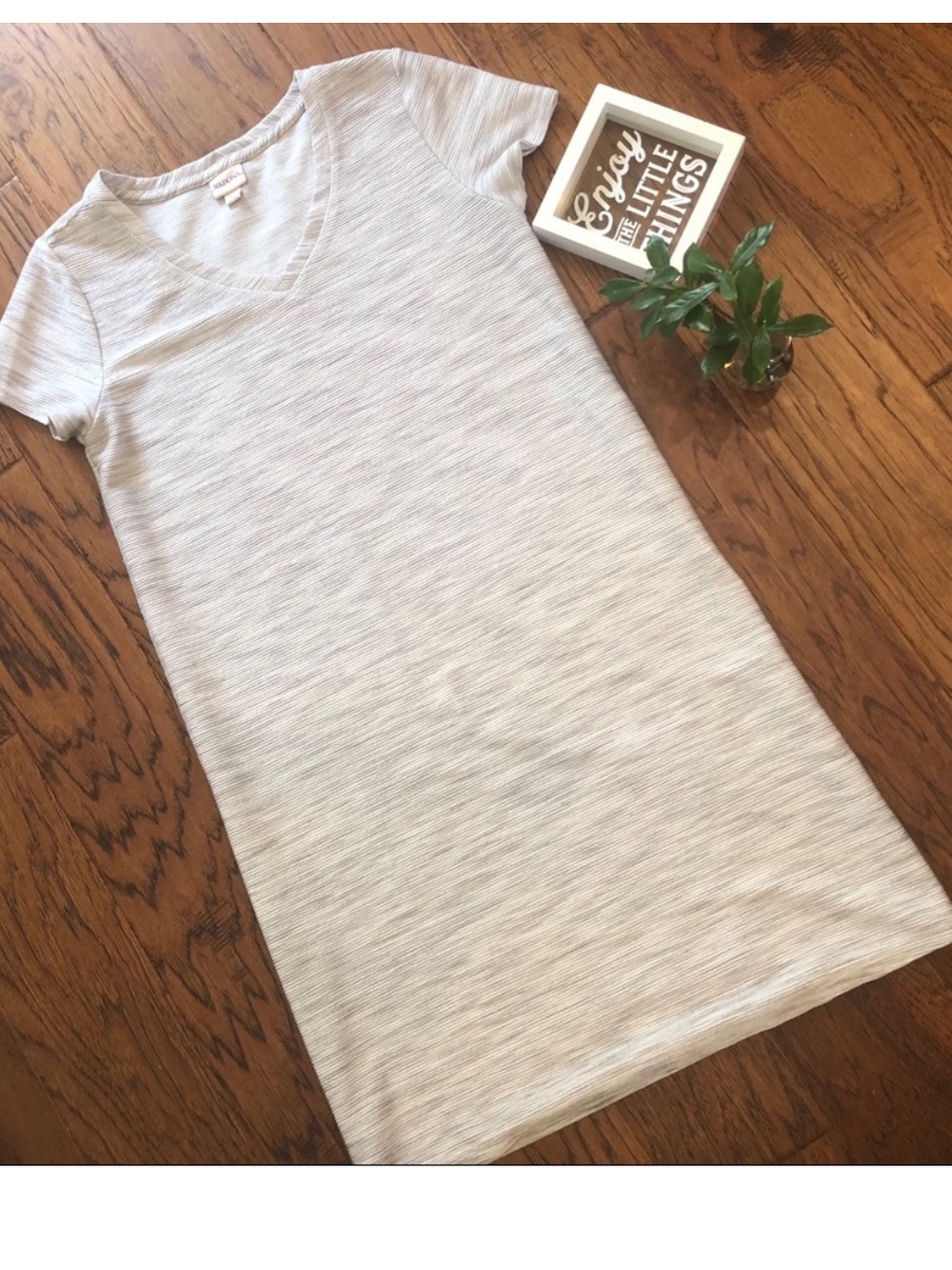 🩶MERONA~Adorable Gray/White Dress